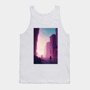 Mom &amp; Daughter Lofi Scenario Anime Landscape Tank Top